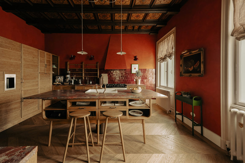 Designing a Haberdasher's Kitchen for a Historic Viennese Apartment